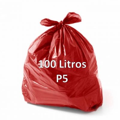 Saco de Lixo 100 Litros Vermelho P5