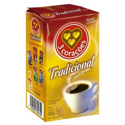 Café 3 Corações Tradicional Vácuo 500g