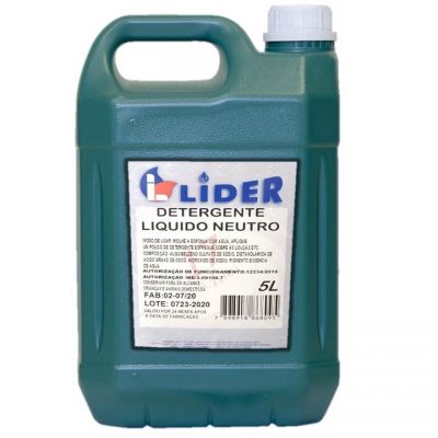 Detergente Neutro Líder 5 Litros