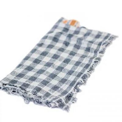 Saco Alvejado Xadrez 100% Algodão 45x65cm