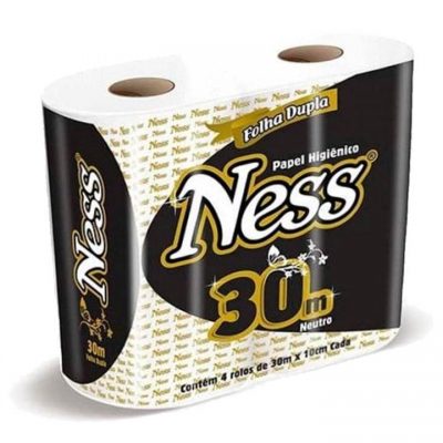 Papel Higienico Ness Folha Dupla 4 Rolos