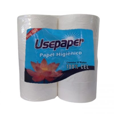 Papel Higiênico Rolão Usepaper 100% Celulose C/08 Rolos