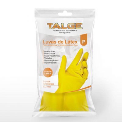 Luva Látex Amarela Talge P