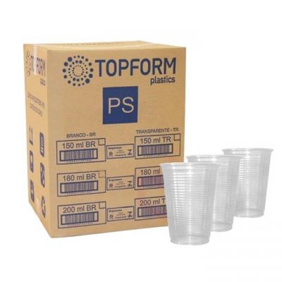 Copo Descartável 180ml C/2500 TOPFORM