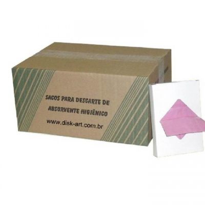 Saco para Descarte de Absorvente Higiênico Caixa com 600 unidades