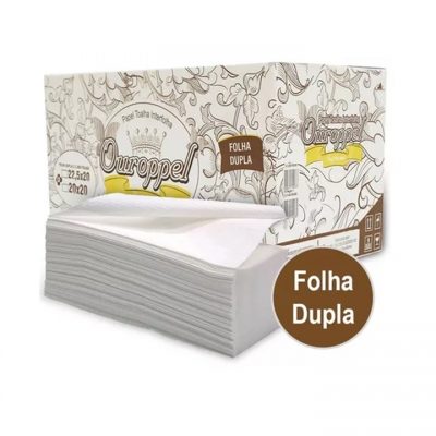 PAPEL TOALHA INTERFOLHA OUROPPEL FOLHA DUPLA C/2000
